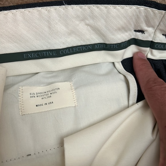 Executive Collection Dark Gray/Charcoal with Stripes 32x30 Pant 38S Jacket - Picture 5 of 6